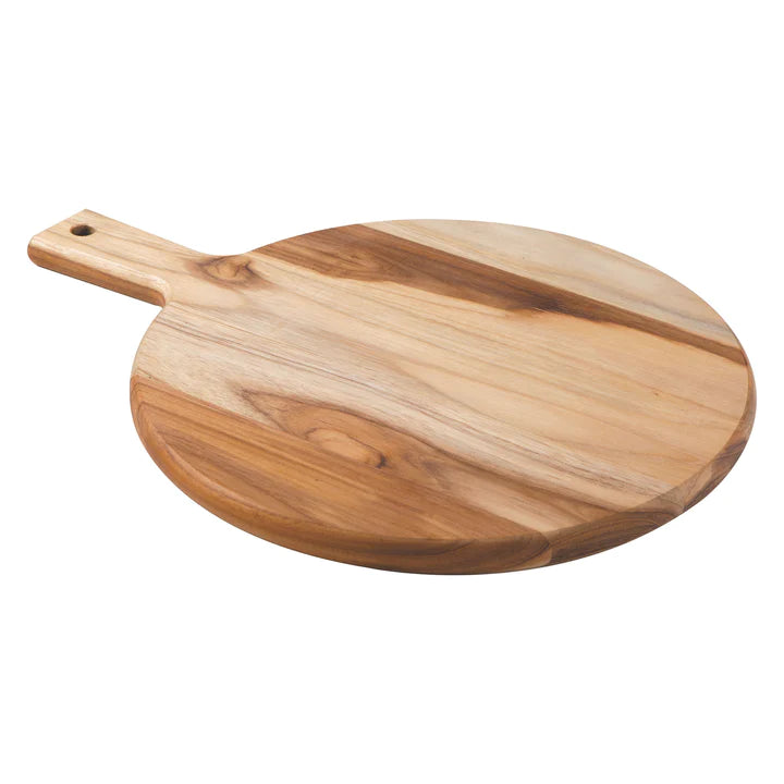 Tramontina Teak Wood Round Cutting Board With Handle 40x30cms