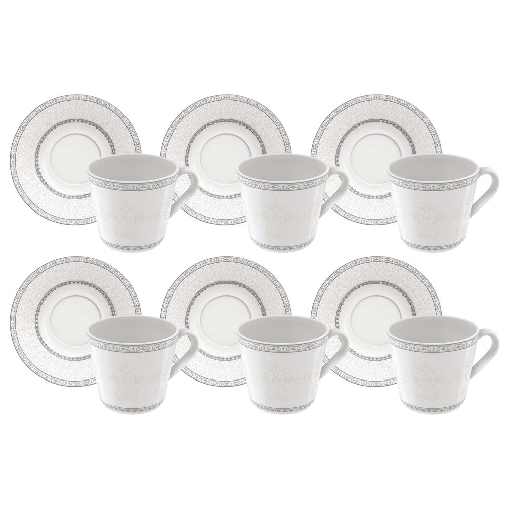 Tramontina Umeko Porcelain Coffee Cup 12Pcs - 185 ml