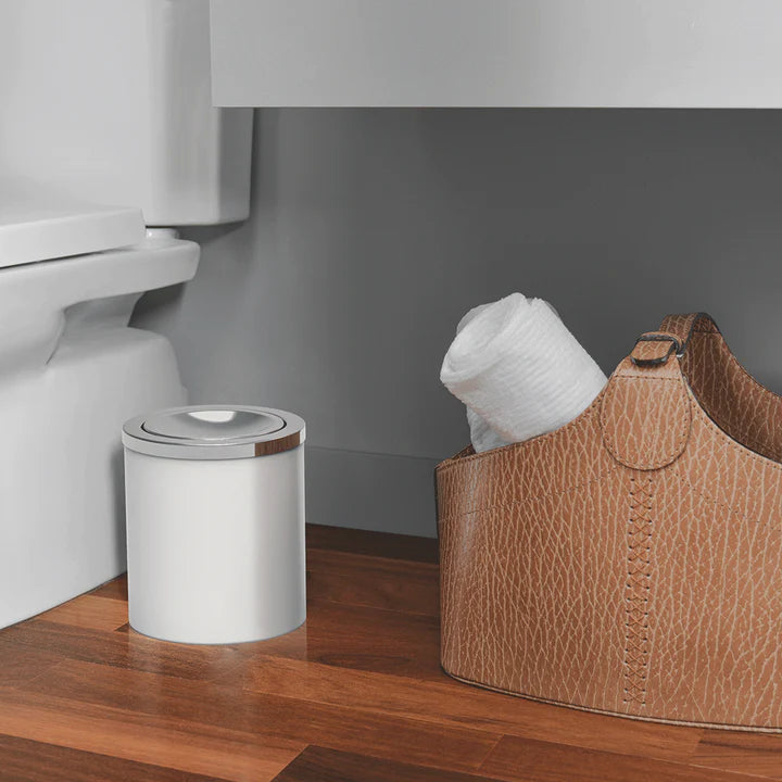 Tramontina White Trash Bin Swing Bin - 5 Litres