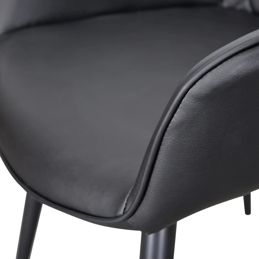 Cushion Comfort Dining Chair - Black (Set of 2)