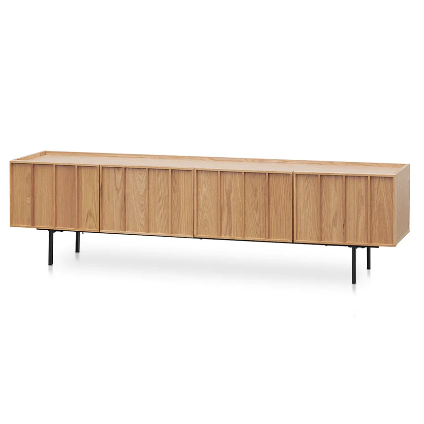 Transcend Striped TV Unit 200cms - Natural
