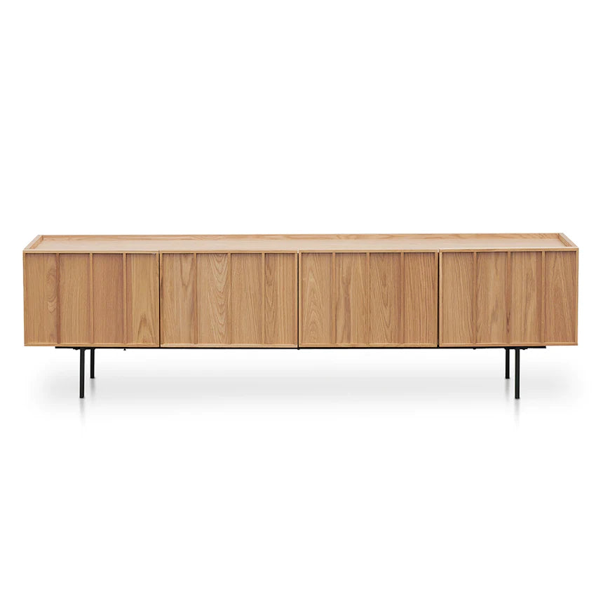 Transcend Striped TV Unit 200cms - Natural