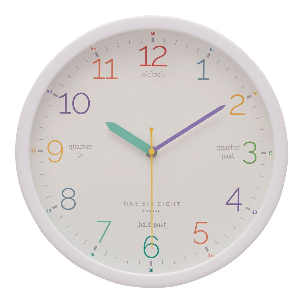 Transcendent Time Colorful Wall Clock 30cms (Available in 2 colors)