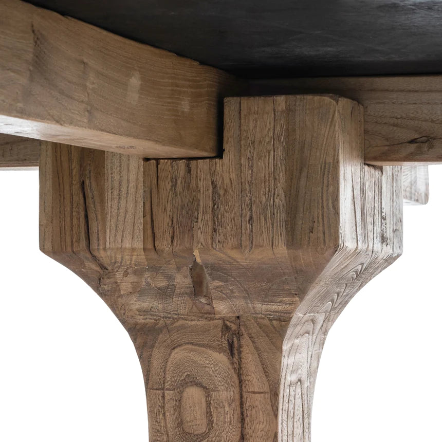 Transitional Wooden Dining Table 140cms - Natural
