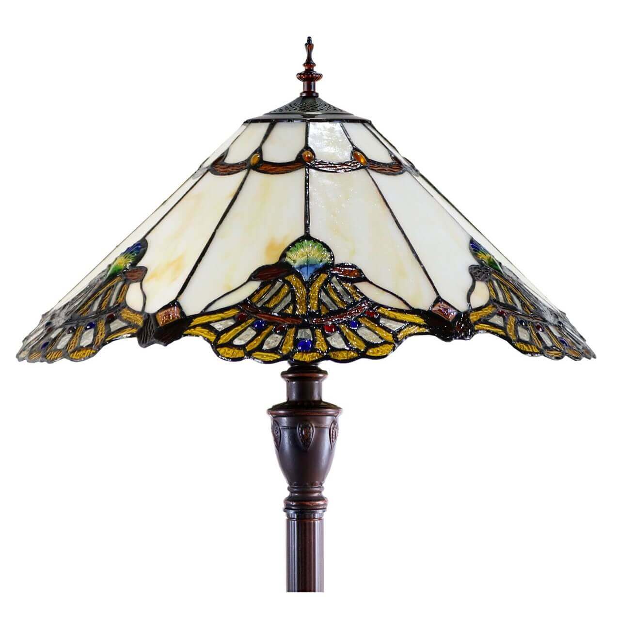 Triangle Aurora Tiffany Glass Floor Lamp (Available in 4 Colors)