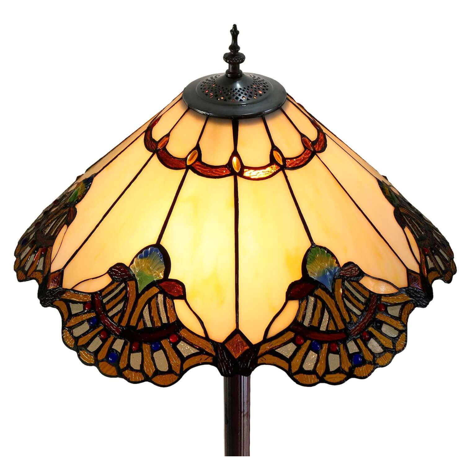 Triangle Aurora Tiffany Glass Floor Lamp (Available in 4 Colors)