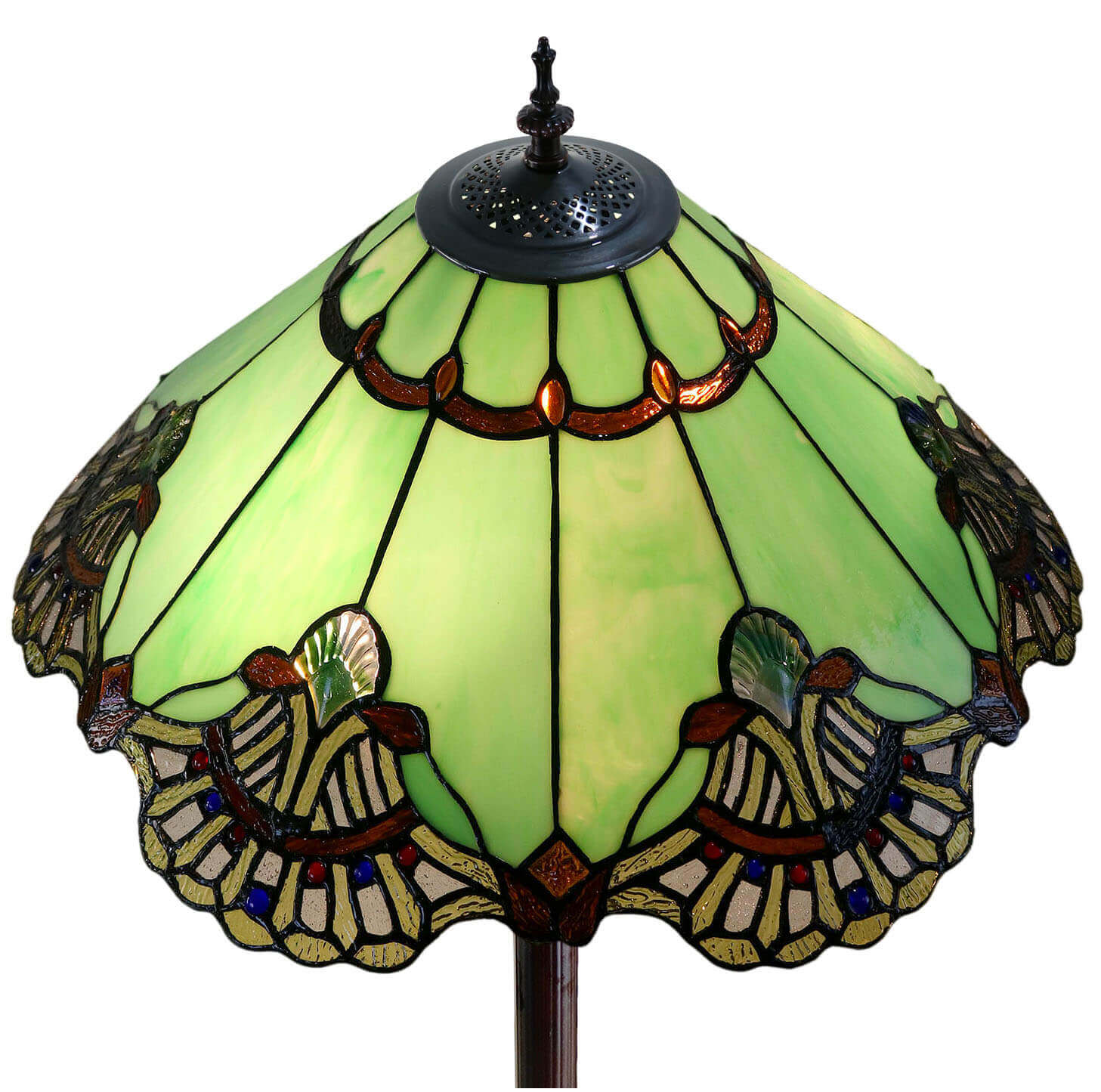 Triangle Aurora Tiffany Glass Floor Lamp (Available in 4 Colors)
