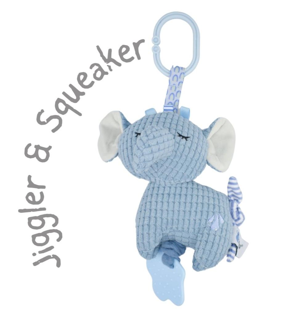 Trunks Elephant Jiggler Snuggle Buddy Playtime Delight