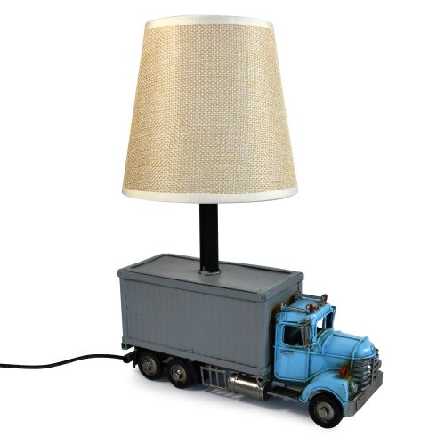 USB powered LED Lamp Container Truck - Blue