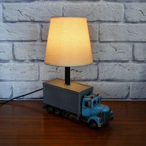 USB powered LED Lamp Container Truck - Blue