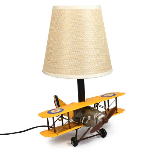 USB powered LED Lamp Curtis Jenny Plane 27cms - Yellow