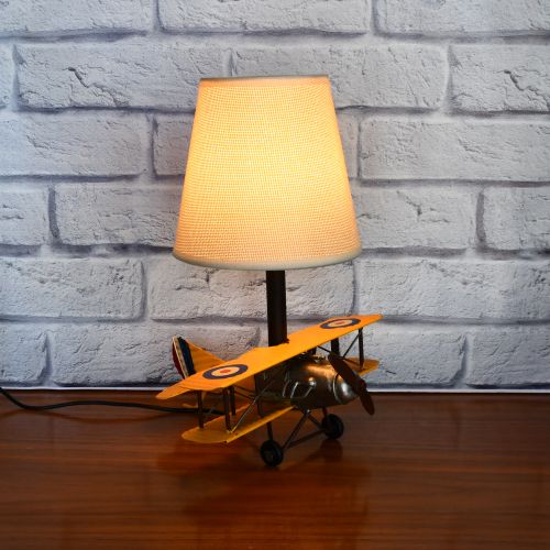 USB powered LED Lamp Curtis Jenny Plane 27cms - Yellow