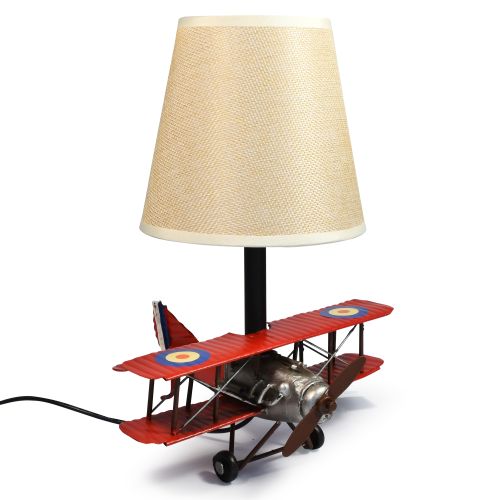 USB powered LED Lamp Curtis Jenny Plane 27cms - Red