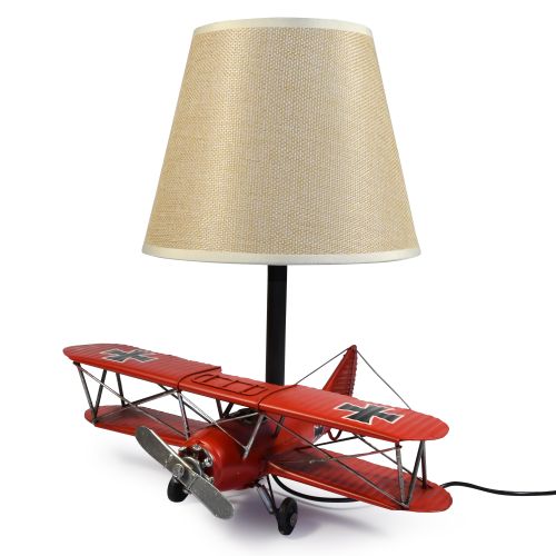 USB powered LED Lamp Curtis Jenny Plane 33cms - Red
