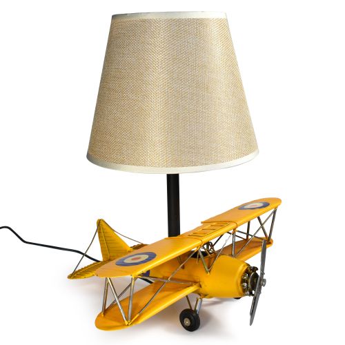 USB powered LED Lamp Curtis Jenny Plane 33cms - Yellow