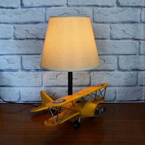 USB powered LED Lamp Curtis Jenny Plane 33cms - Yellow