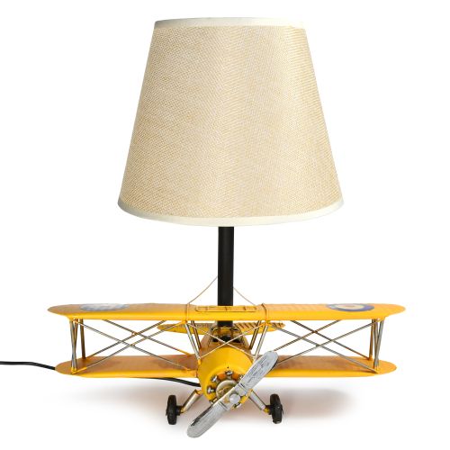 USB powered LED Lamp Curtis Jenny Plane 33cms - Yellow