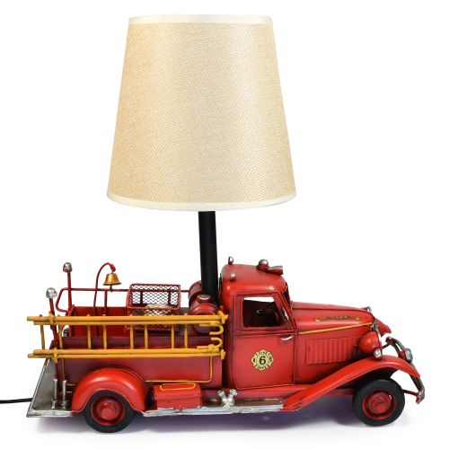 USB powered LED Lamp Fire Engine - Red
