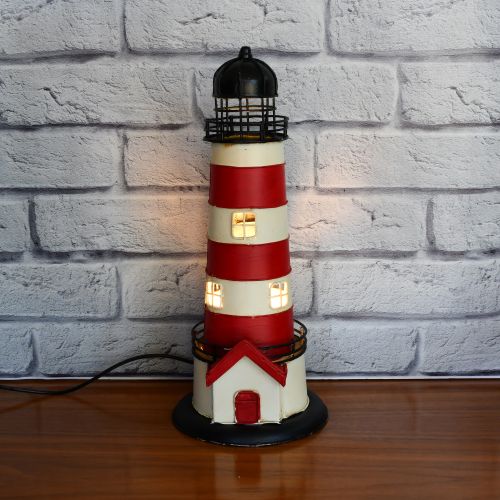USB powered LED Lamp Lighthouse - Red