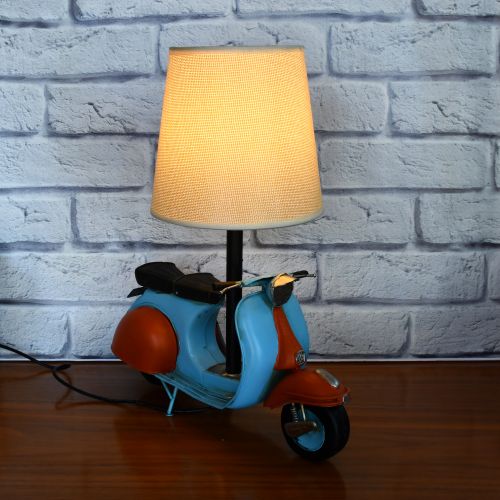 USB powered LED Lamp Scooter - Blue and Red