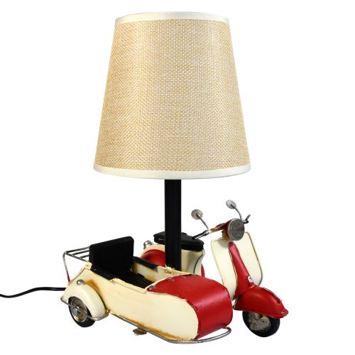 USB powered LED Lamp Scooter and Sidecar - Red