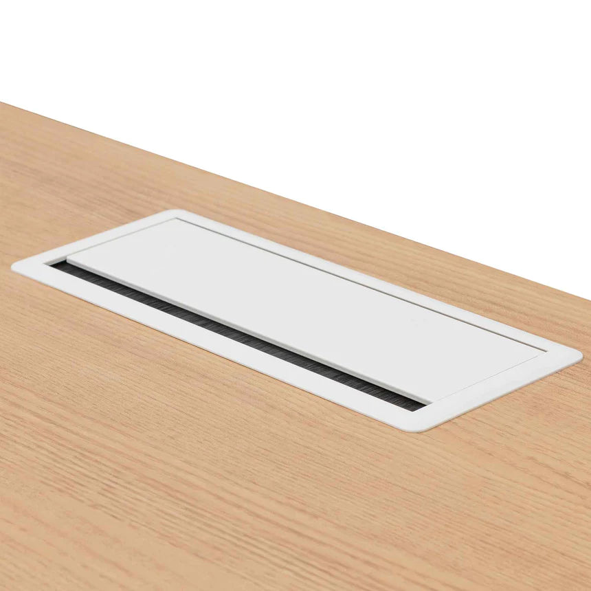 Ultimate Executive Office Desk 160cms - Natural & White