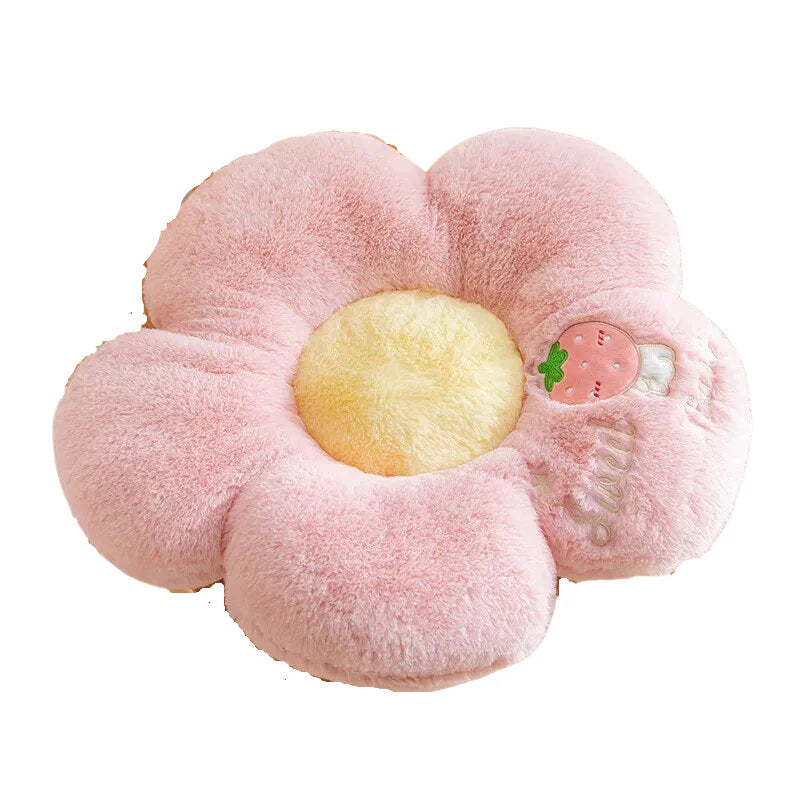 Unusual Flower Shape Stuffed Soft Pillow 50cms - Light Pink
