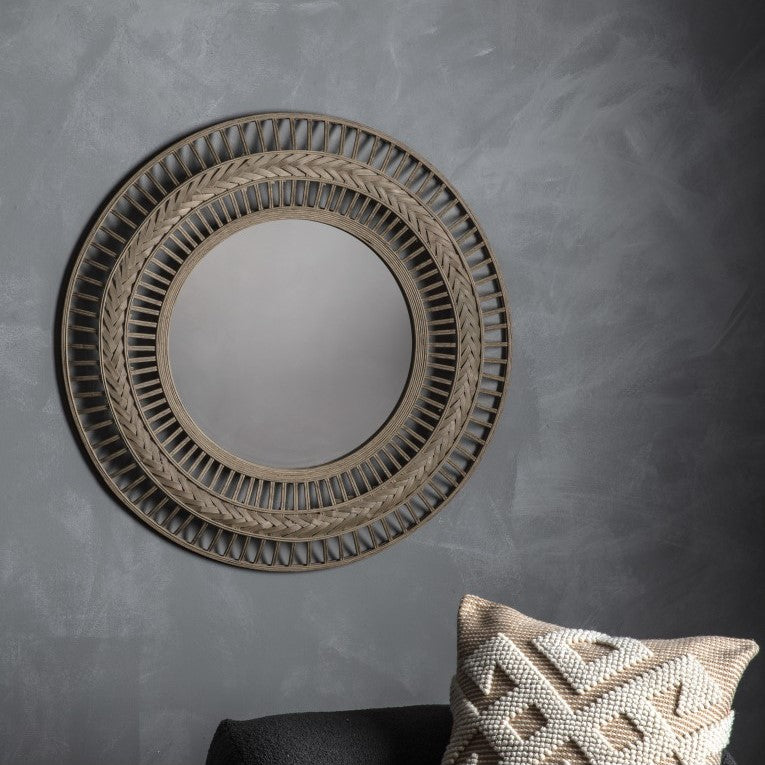 Intricate Openwork Design Wall Mirror 90cms