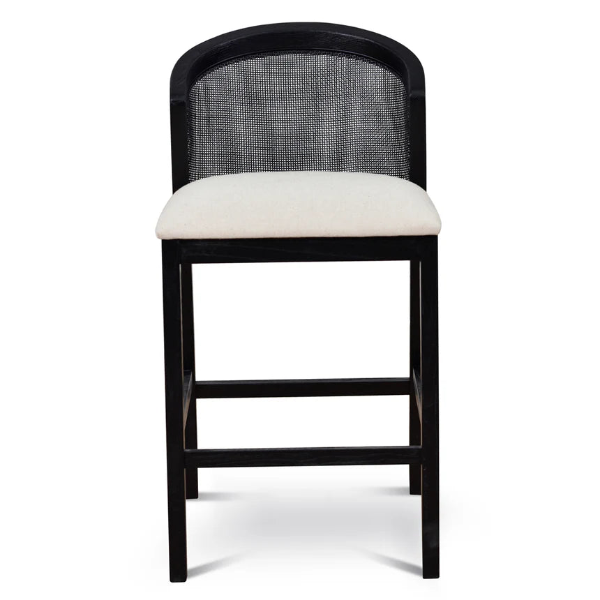 Urban Chic Black Elm Barstool - Light Beige