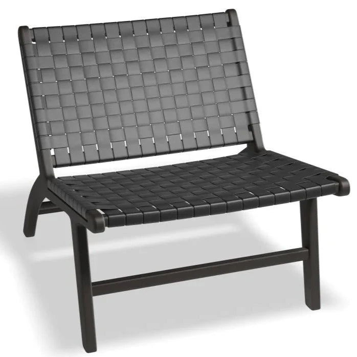 Urban Chic Single Seater Black Woven Sofa