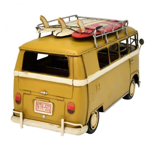 VW Kombi Van with 3 Surfboards Decor 32cms (Available in 3 Colors)