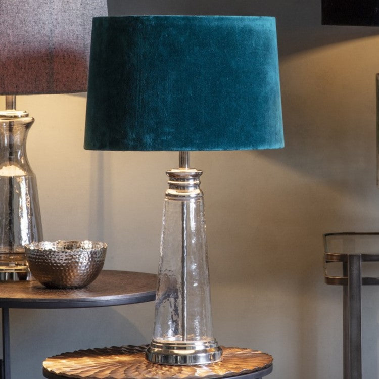 Velvet Elegance Table Lamp - Atlantic