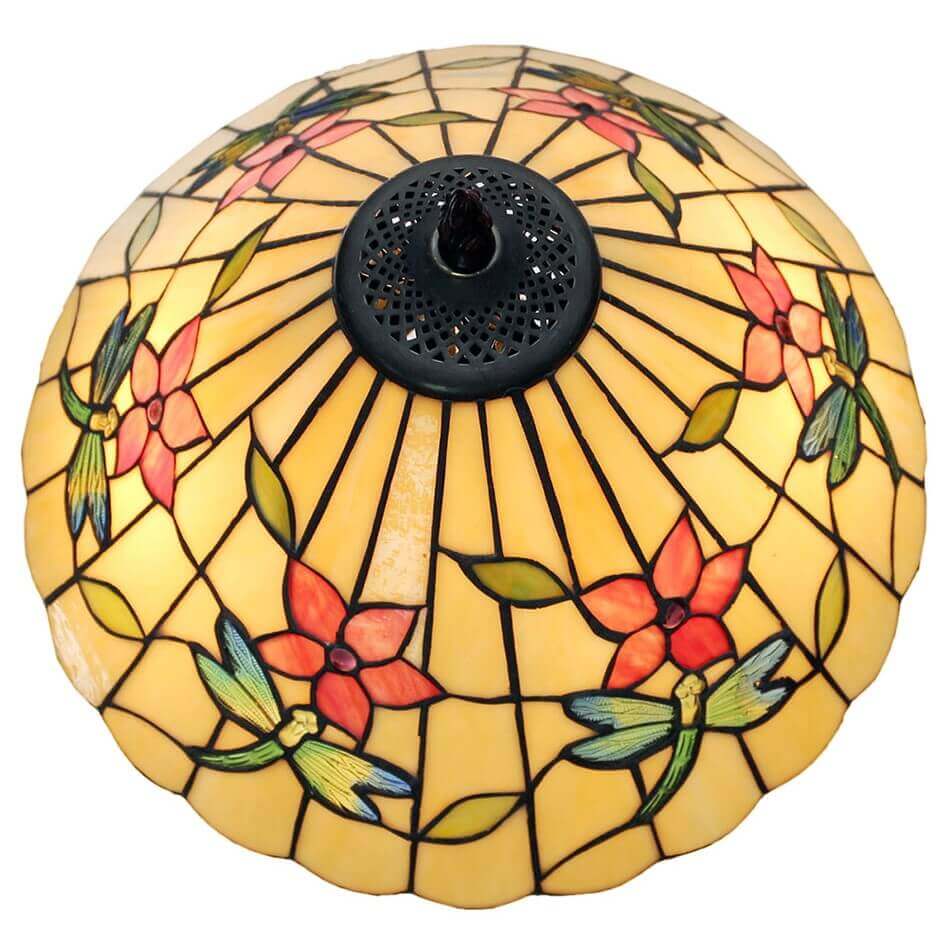 Verity Stained Tiffany Style Glass Table Lamp