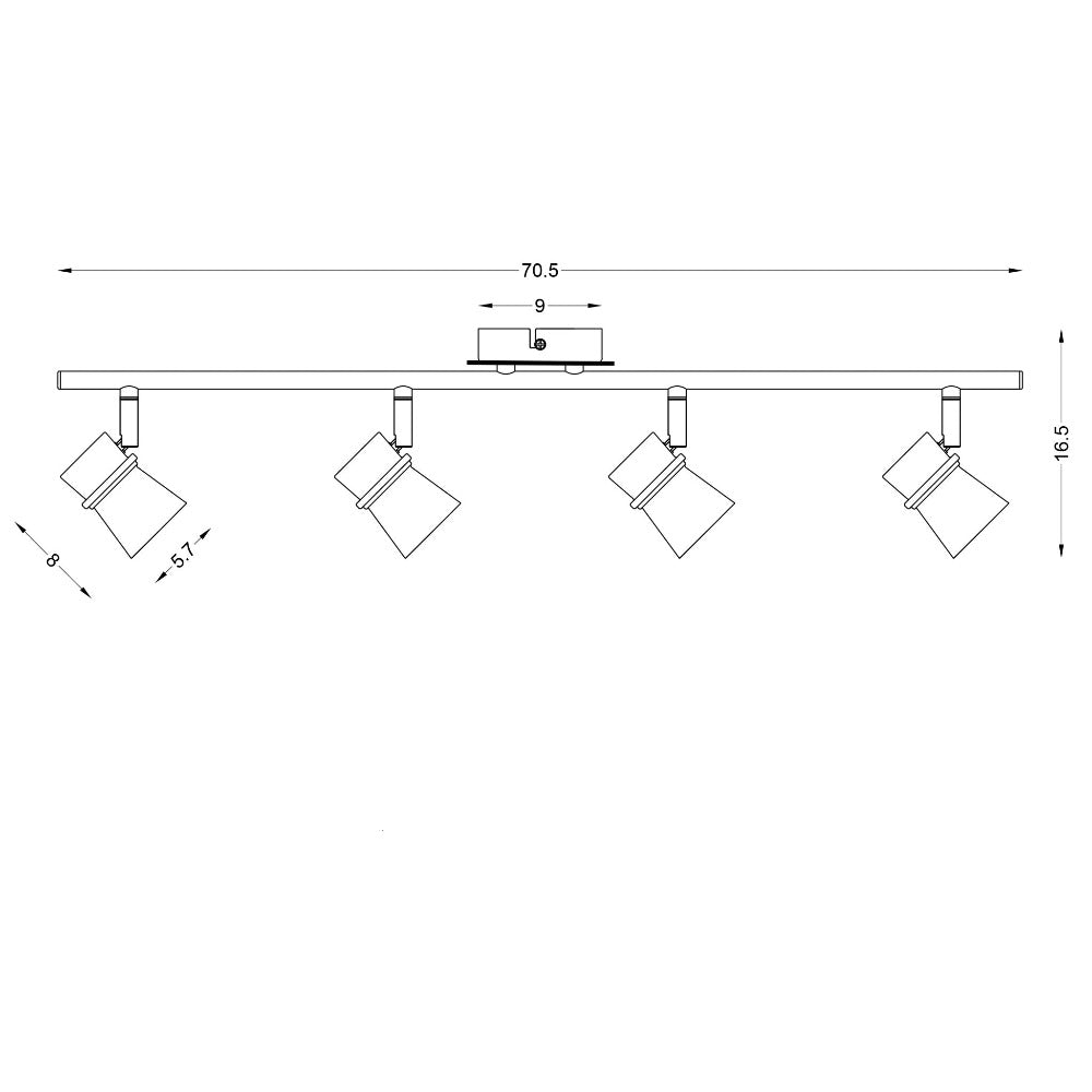 Versatile 4-LED-Ready Adjustable Spotlight (Available in 2 Colors)