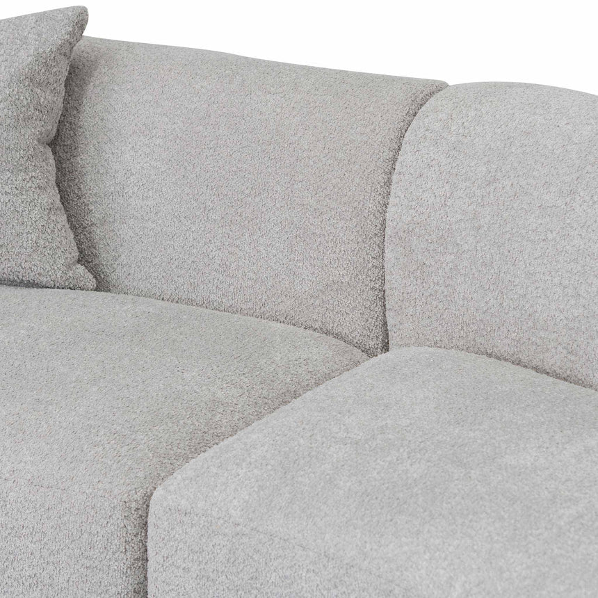 Versatile Elegance 3-seater Right Chaise Sofa - Light Grey