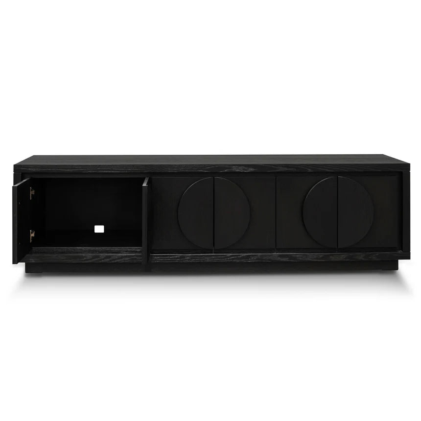 Versatile Entertainment TV Unit - Textured Espresso Black