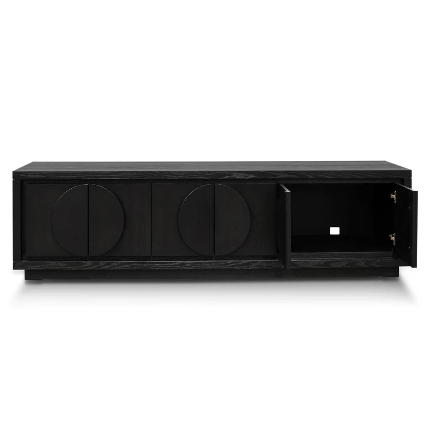 Versatile Entertainment TV Unit - Textured Espresso Black