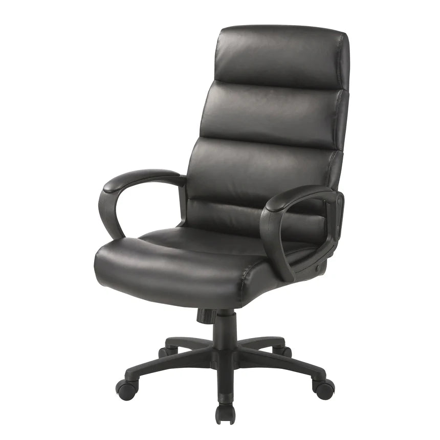Versatile Functionality High Back Office Chair - Black