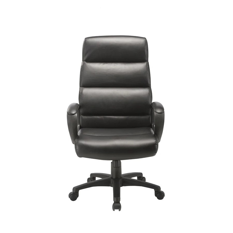 Versatile Functionality High Back Office Chair - Black