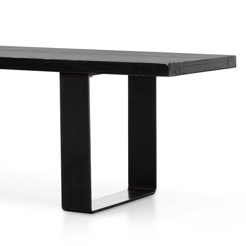 Versatile Reclaimed Wood Bench - Black