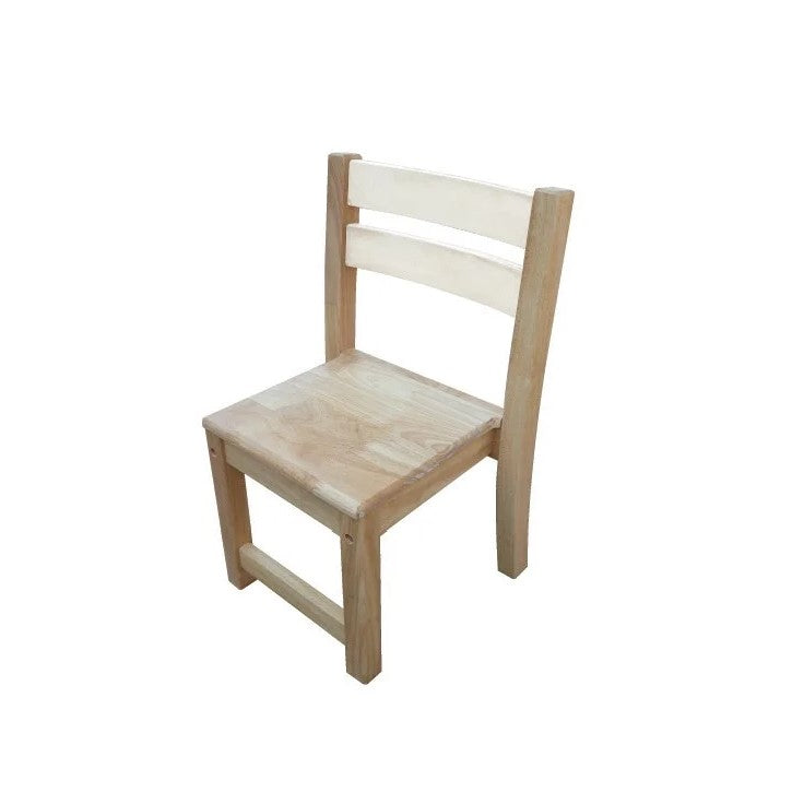 Versatile Rubberwood Stacking Chairs - Set of 2