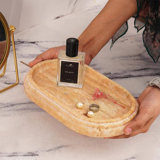 Versatile Serving Accent Oval Tray - Natural