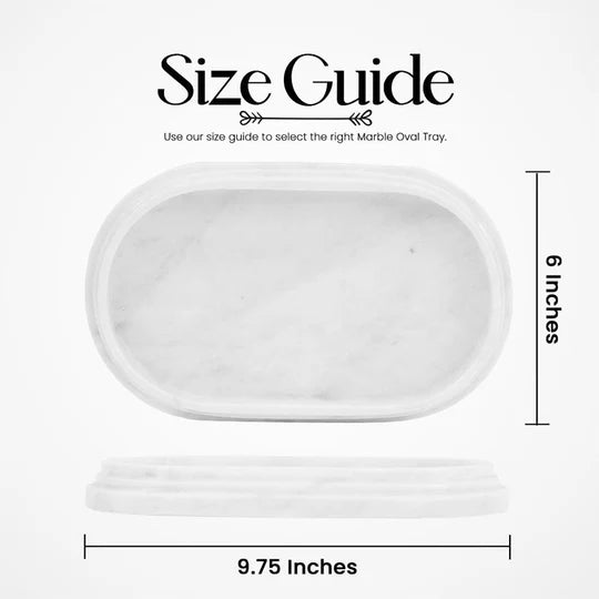 Versatile Serving Accent Oval Tray - White