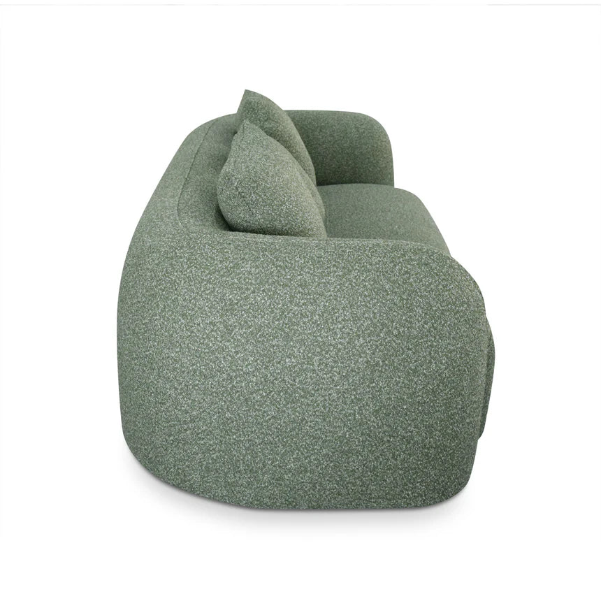 Versatile Style 3-Seater Fabric Sofa - Green