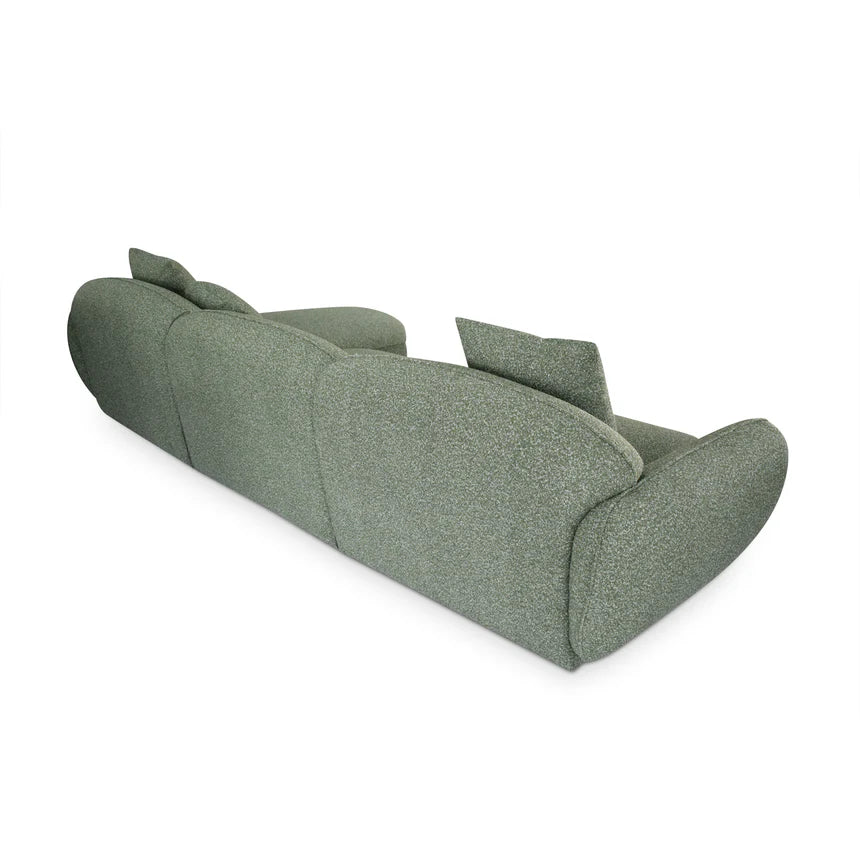 Versatile Style 3-Seater Right Chaise Sofa - Green