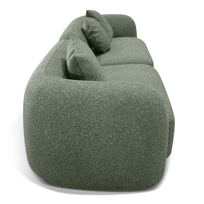 Versatile Style 4-Seater Fabric Sofa - Green