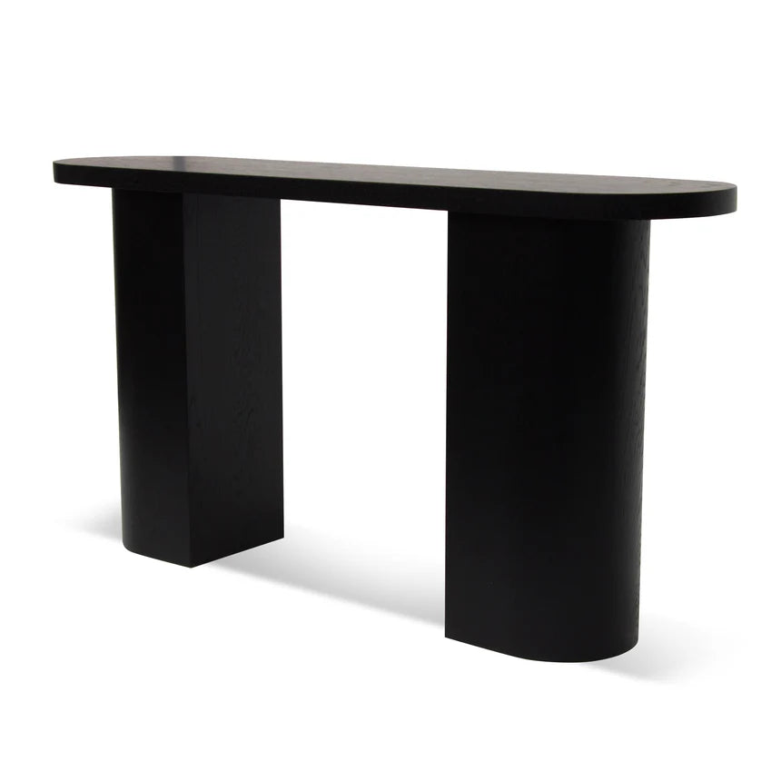 Versatile Style Console Table - Black Oak