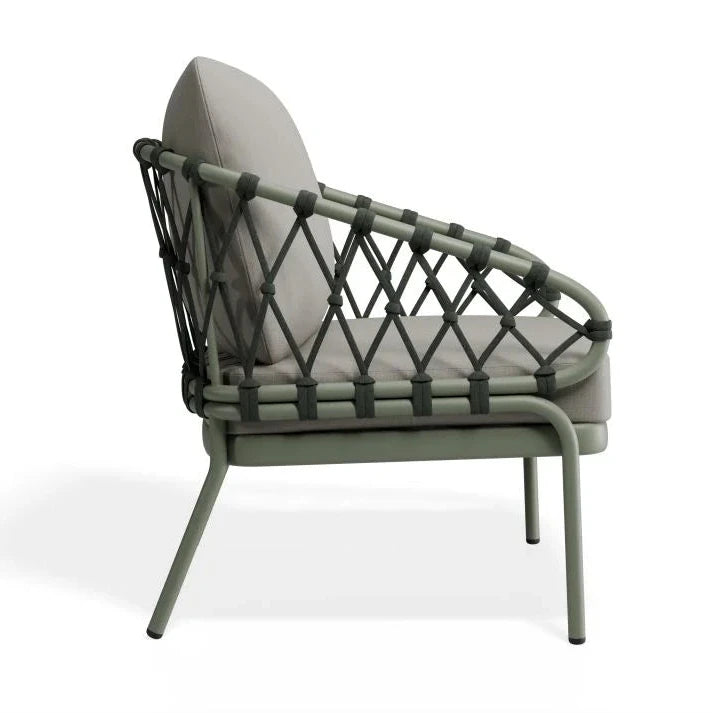 Versatile Style Green Base Kara Lounge Chair - Light Grey