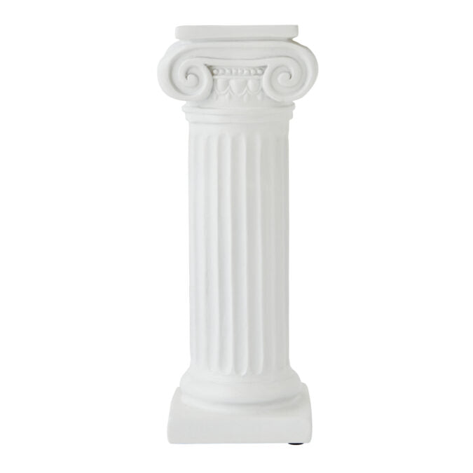 Versatile Thick Pillar Candle Holder - White