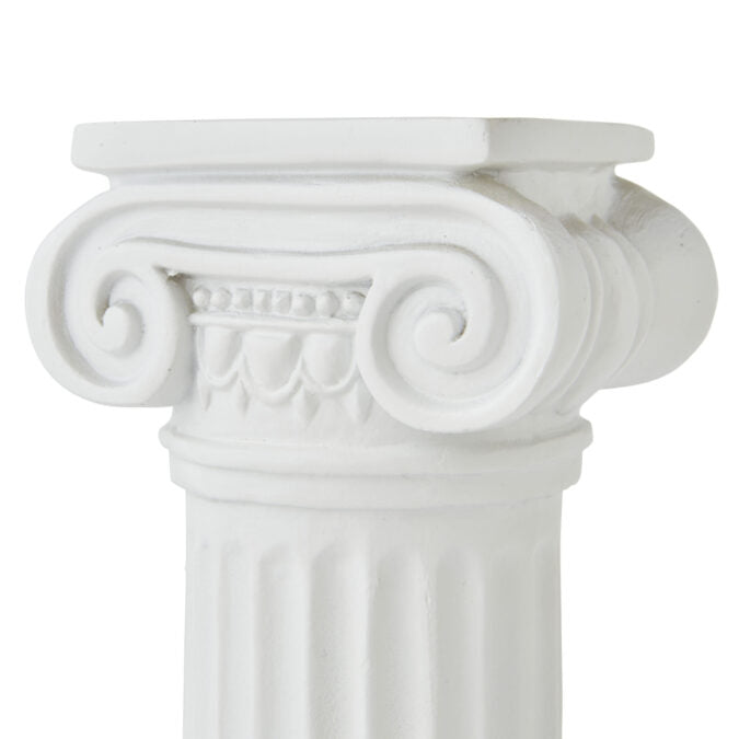 Versatile Thick Pillar Candle Holder - White